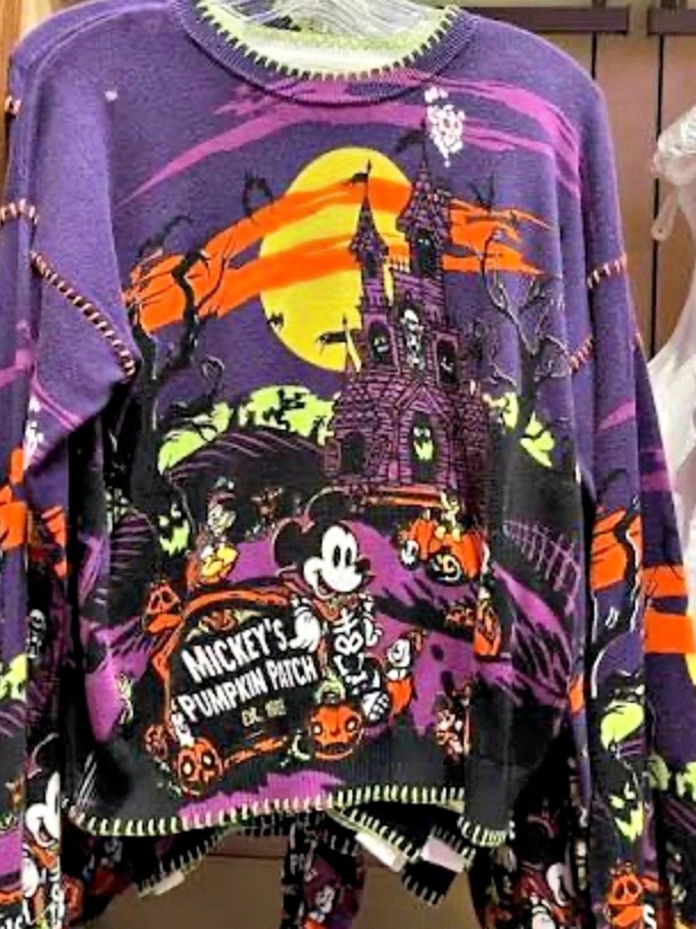 Disney Mickey's Pumpkin Patch Halloween Sweater